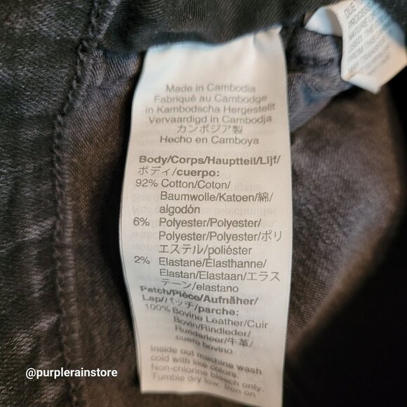 Madewell Jeans 26 Skinny 10" High Rise Button Fly Berkeley Black Wash AA590 - Picture 6 of 13